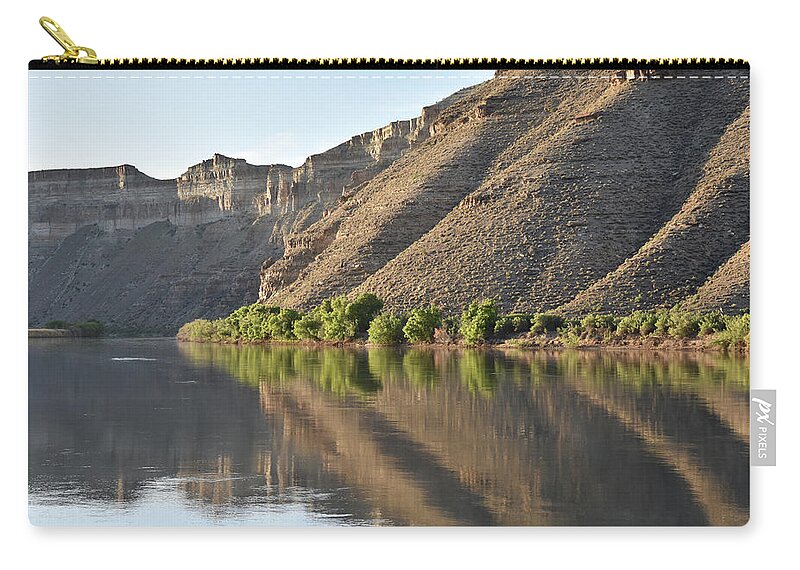 River Zip Pouch featuring the photograph Green River Meander by Ben Foster