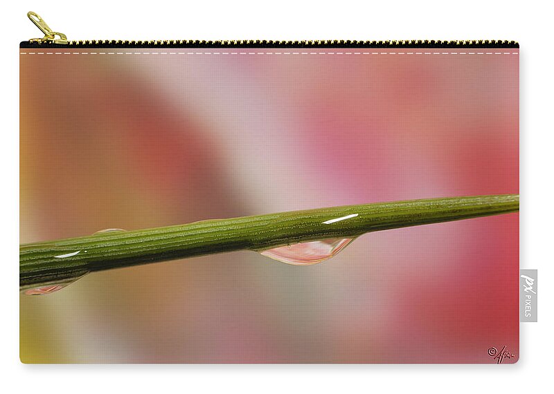 Macro Carry-all Pouch featuring the photograph Green Stem by Arthur Fix