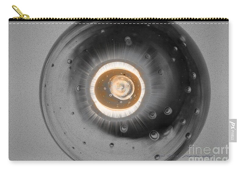 Creative Zip Pouch featuring the photograph Grey Vision by Vicki Ferrari