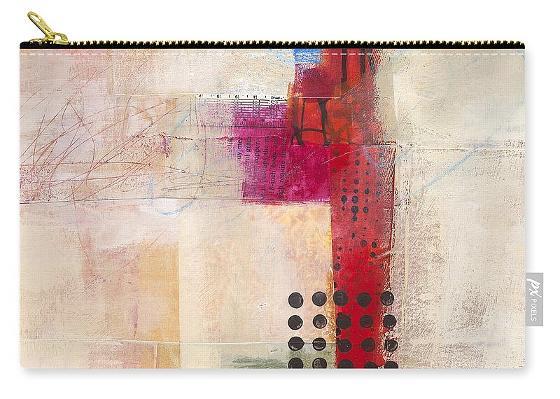 Jane Davies Zip Pouch featuring the painting Grid 9 by Jane Davies