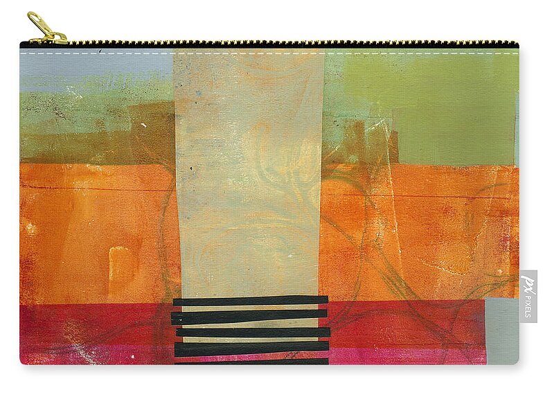  Zip Pouch featuring the painting Grid Print 11 by Jane Davies