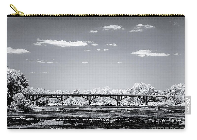 Cayce Zip Pouch featuring the photograph G S B-ir-bw-3 by Charles Hite