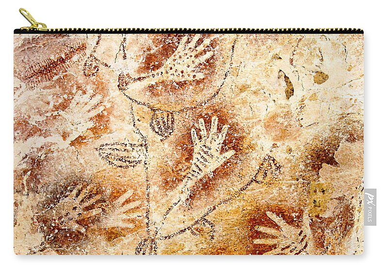 Gua Tewet Carry-all Pouch featuring the digital art Gua Tewet - Tree of Life by Weston Westmoreland