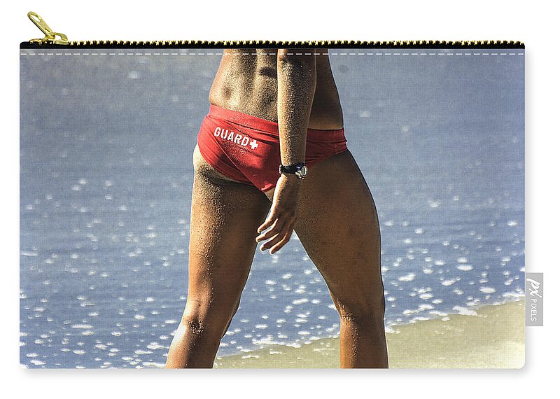 Original Zip Pouch featuring the photograph Guard by WAZgriffin Digital