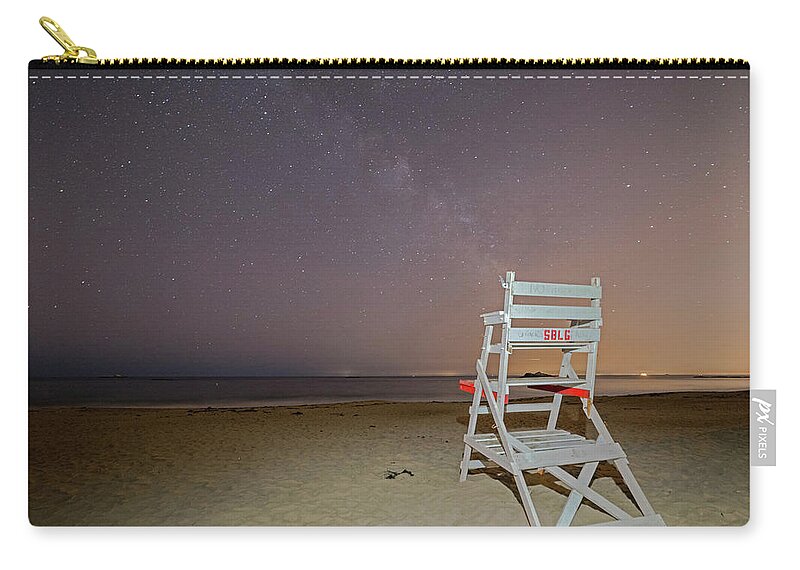 Manchester Zip Pouch featuring the photograph Guarding the Stars on Singing Beach Manchster-by-the-Sea MA by Toby McGuire