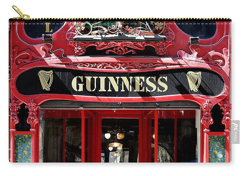 Guinness Zip Pouch featuring the photograph Guinness Beer 5 by Andrew Fare
