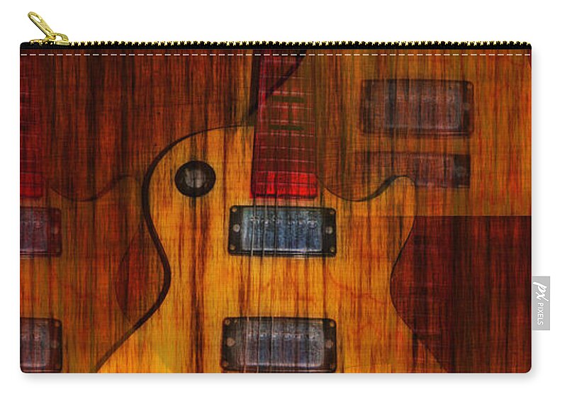 Les Paul Zip Pouch featuring the photograph Guitar Army by Bill Cannon