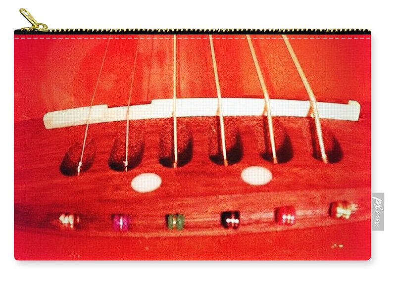 Guitar Carry-all Pouch featuring the photograph Guitar by Denise Railey
