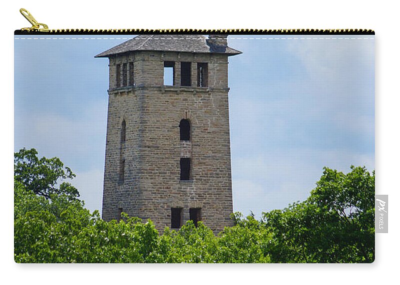 America Zip Pouch featuring the photograph Ha Ha Tonka Water Tower by Jennifer White