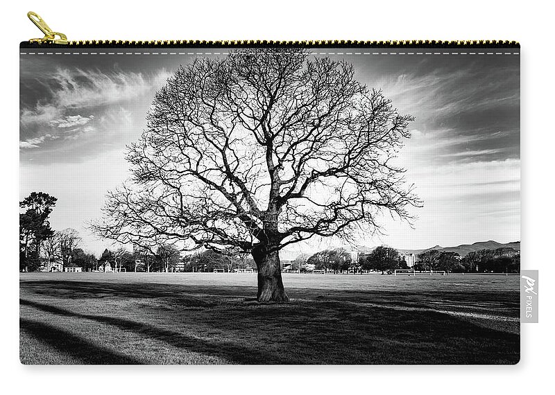 Tree Zip Pouch featuring the photograph Hagley Tree Landscape by Roseanne Jones