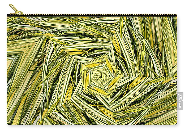 Grass Zip Pouch featuring the digital art Hakone Pinwheel by Peter J Sucy