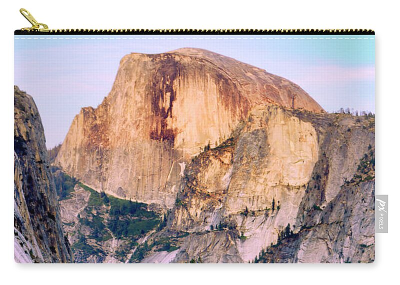 Patricia Sanders Zip Pouch featuring the photograph Half Dome and Deer by Her Arts Desire