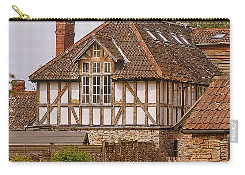 Half Timbered Building Zip Pouch featuring the photograph Half Timbered Building by Andy Thompson