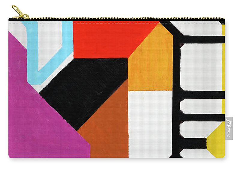 Abstract Zip Pouch featuring the painting Halleluja - Part III by Willy Wiedmann
