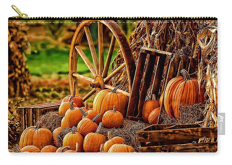 Halloween Zip Pouch featuring the photograph Halloween by Jackie Russo