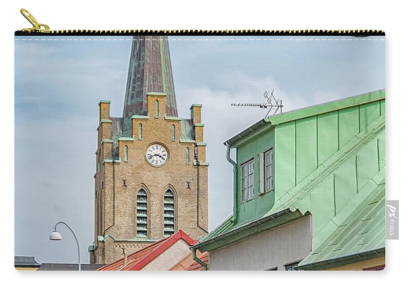 House Zip Pouch featuring the photograph Halmstad Street Scene by Antony McAulay