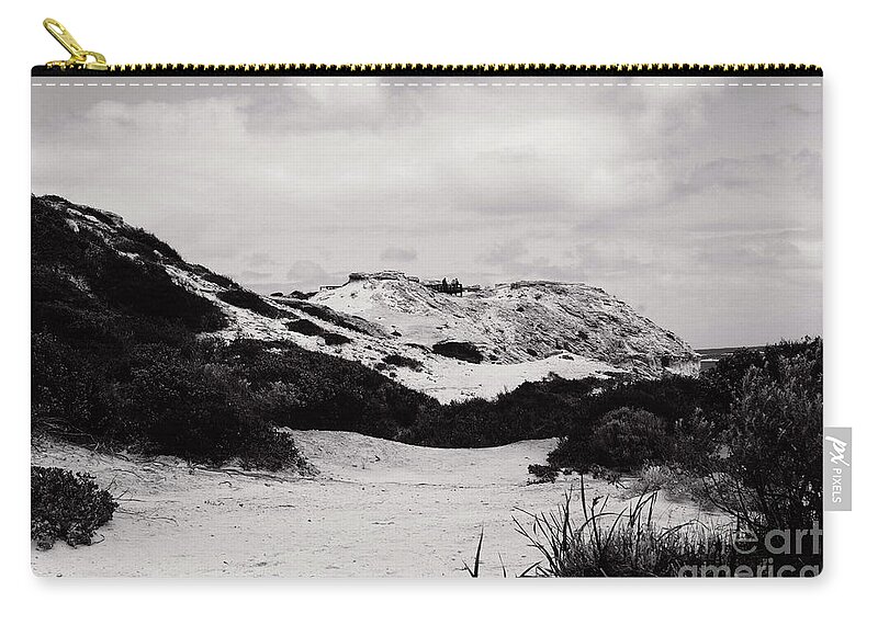 Sand Zip Pouch featuring the photograph Hamelin Bay V by Cassandra Buckley