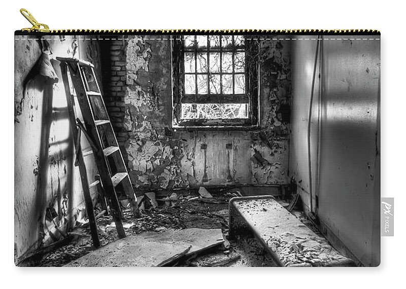 Ladder Zip Pouch featuring the photograph Hammer To Fall by Evelina Kremsdorf