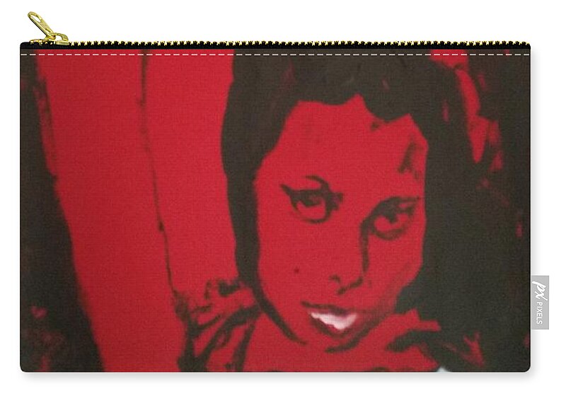 Pose Zip Pouch featuring the painting Hands up sketch III by Bachmors Artist