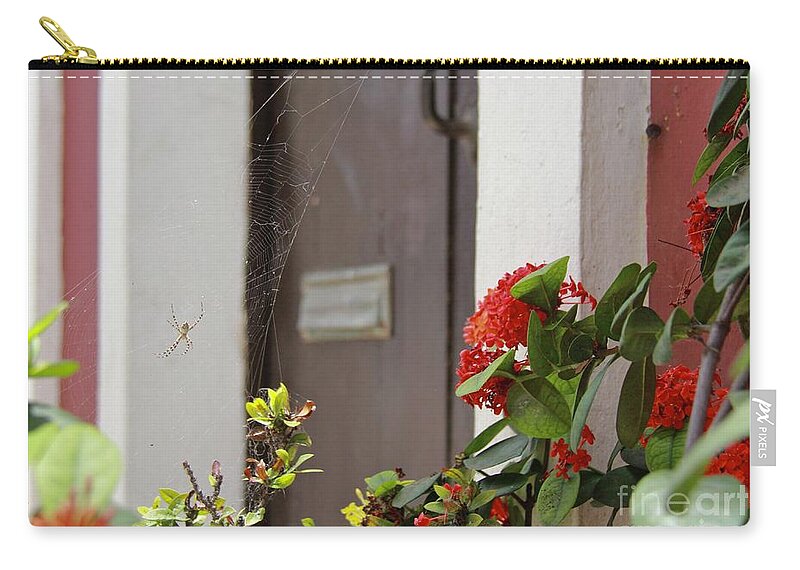 Old San Juan Zip Pouch featuring the photograph Hanging in Old San Juan by Suzanne Oesterling