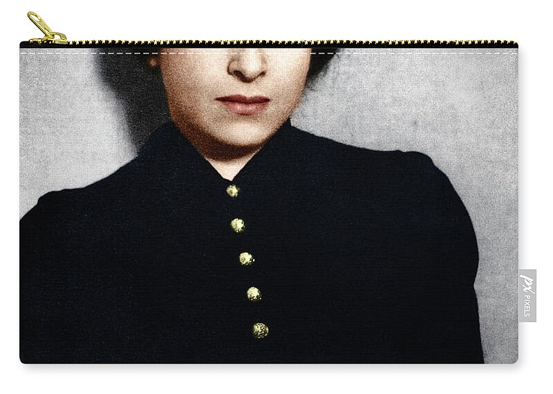 1930 Zip Pouch featuring the photograph Hannah Arendt by Granger