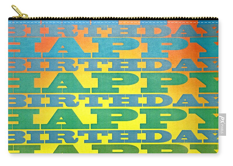 Blue Zip Pouch featuring the photograph Happy Birthday Sunshine by Ian MacDonald