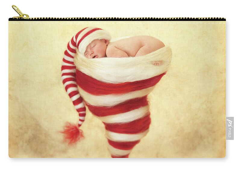 #faaAdWordsBest Zip Pouch featuring the photograph Happy Holidays by Anne Geddes
