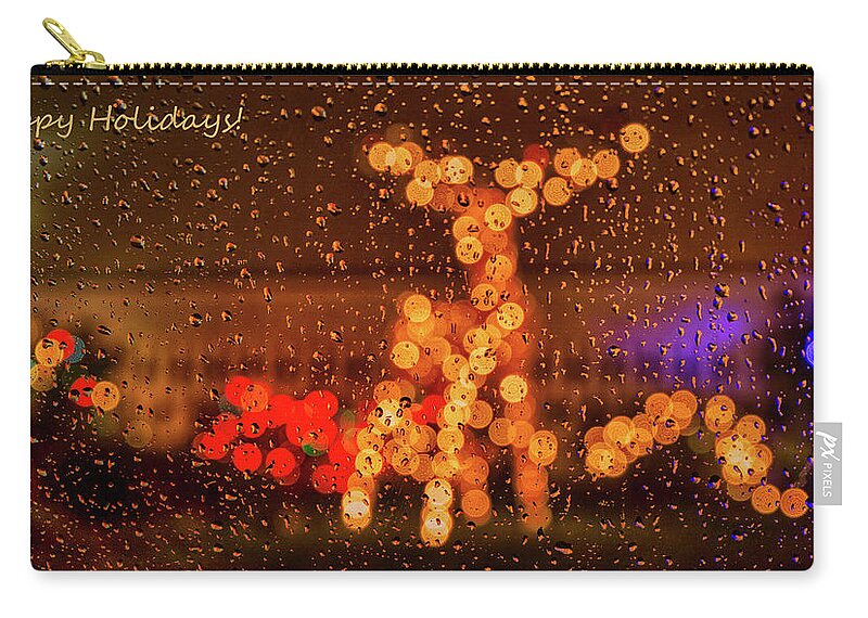 Seasonal Zip Pouch featuring the photograph Happy Holidays by Rob Davies