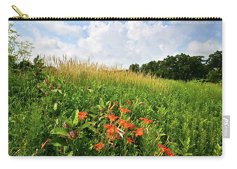 Black Eyed Susan Zip Pouch featuring the photograph Happy Valley by Ray Mathis