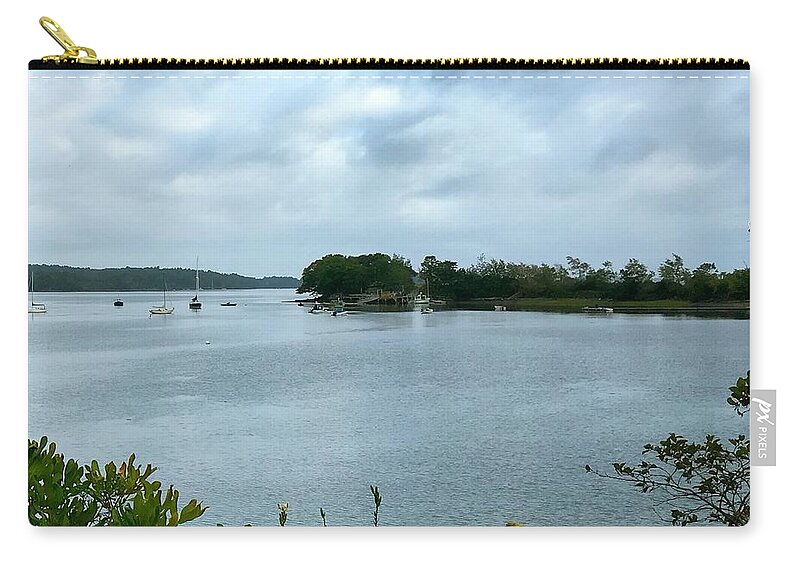 Harpswell Zip Pouch featuring the photograph Harpswell, Maine No. 1 by Sandy Taylor