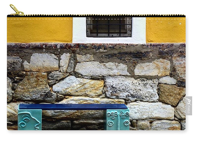 Bench Zip Pouch featuring the photograph Hartberg Bench by Gia Marie Houck