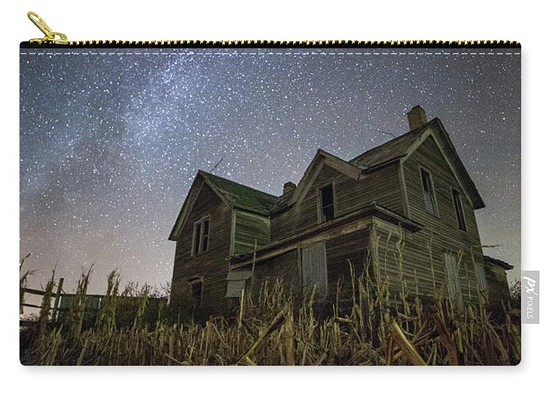 Sky Zip Pouch featuring the photograph Harvested by Aaron J Groen