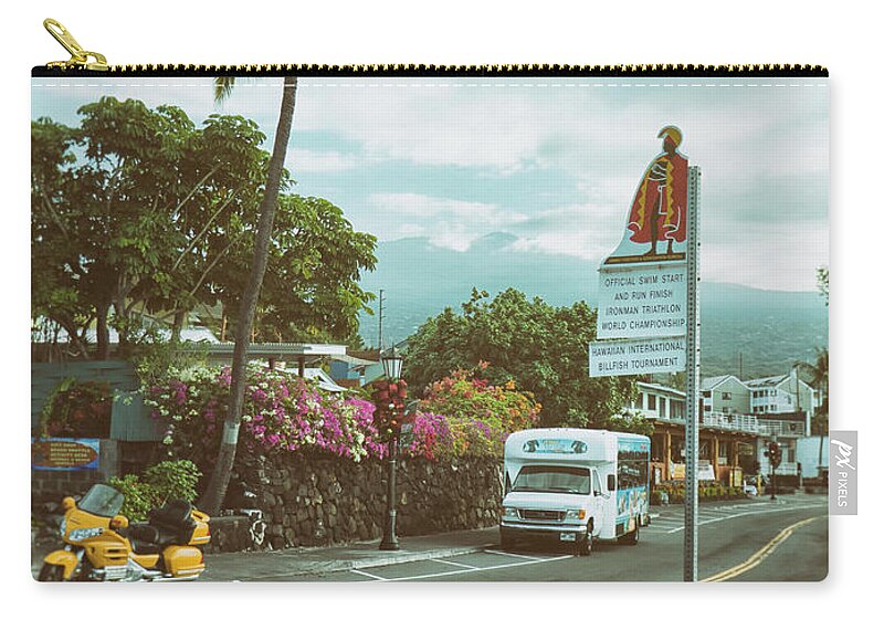 Hawaii Carry-all Pouch featuring the photograph Hawaii Ironman Start Point by Mary Lee Dereske