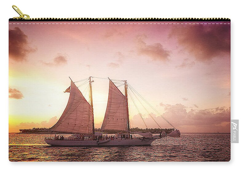 Hdr Zip Pouch featuring the digital art HDR by Maye Loeser