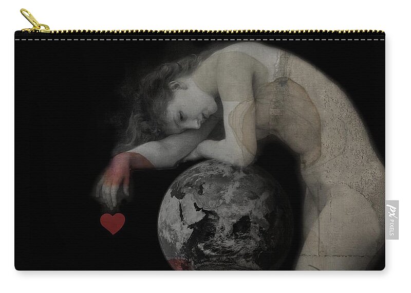 World Carry-all Pouch featuring the digital art Heal The World by Paul Lovering