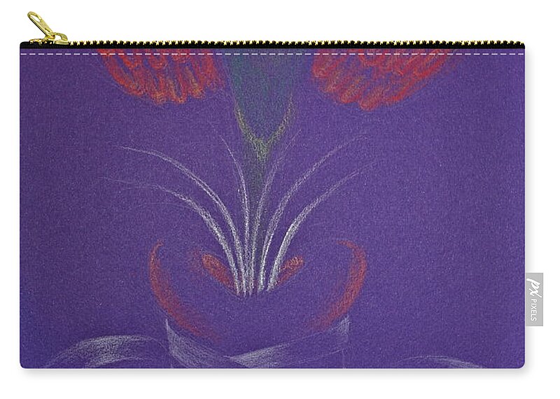 Healing Zip Pouch featuring the drawing Healing by Michele Myers