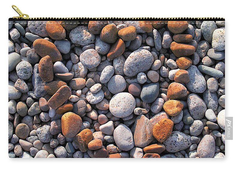 Heart Zip Pouch featuring the photograph Heart of Stones by Charles Harden
