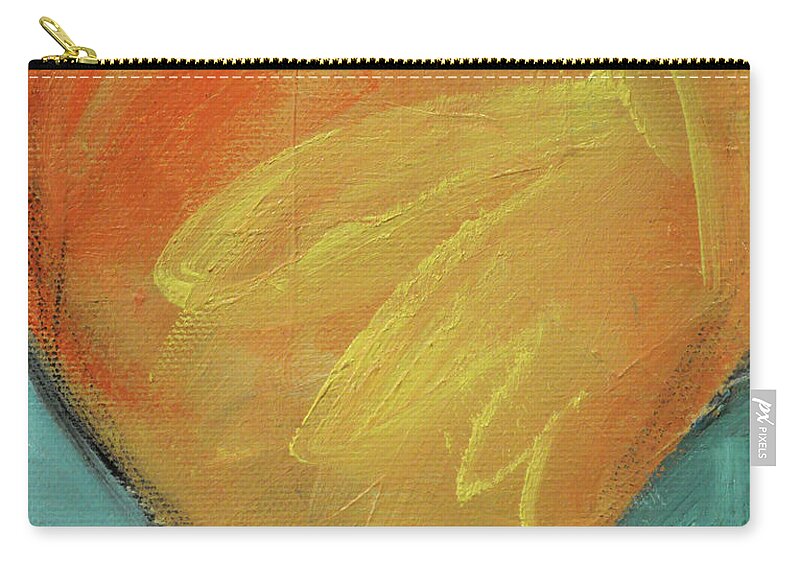 Heart Zip Pouch featuring the painting Heart by Tim Nyberg