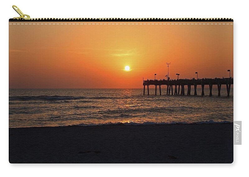 Venice Beach Zip Pouch featuring the photograph Hearths of Fire by Michiale Schneider