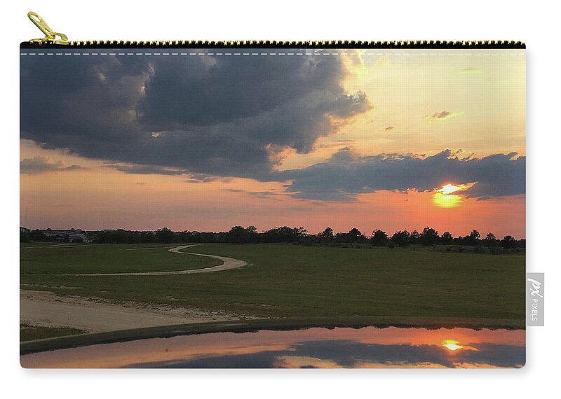 Sunset Zip Pouch featuring the photograph Heavenly Sunset by Matthew Seufer