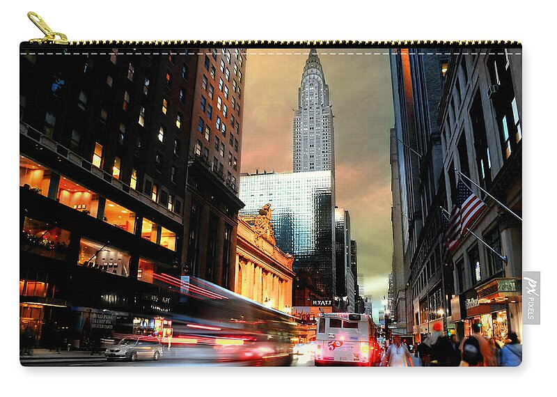 New York City Zip Pouch featuring the photograph Hedge Fund by Diana Angstadt