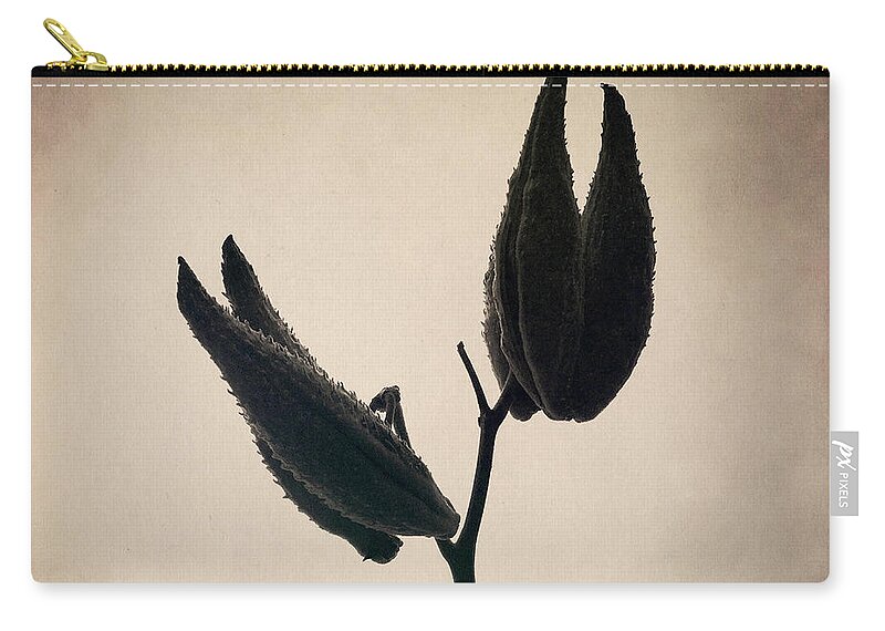 Milkweed Zip Pouch featuring the photograph Held High by RicharD Murphy