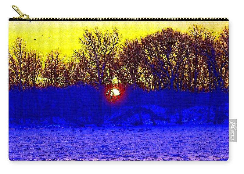 Sunrise Zip Pouch featuring the photograph Here Comes The Sun by Robyn King