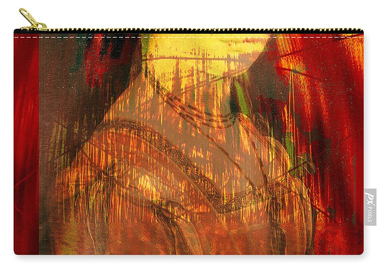 Here Is Paint In Your Eye Carry-all Pouch featuring the digital art Here is Paint In Your Eye by Seth Weaver
