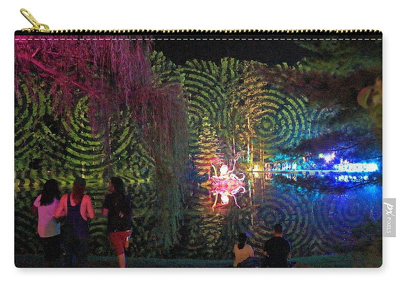 Hyperion Music And Arts Festival 2015 Zip Pouch featuring the photograph Herm Productions by PJQandFriends Photography