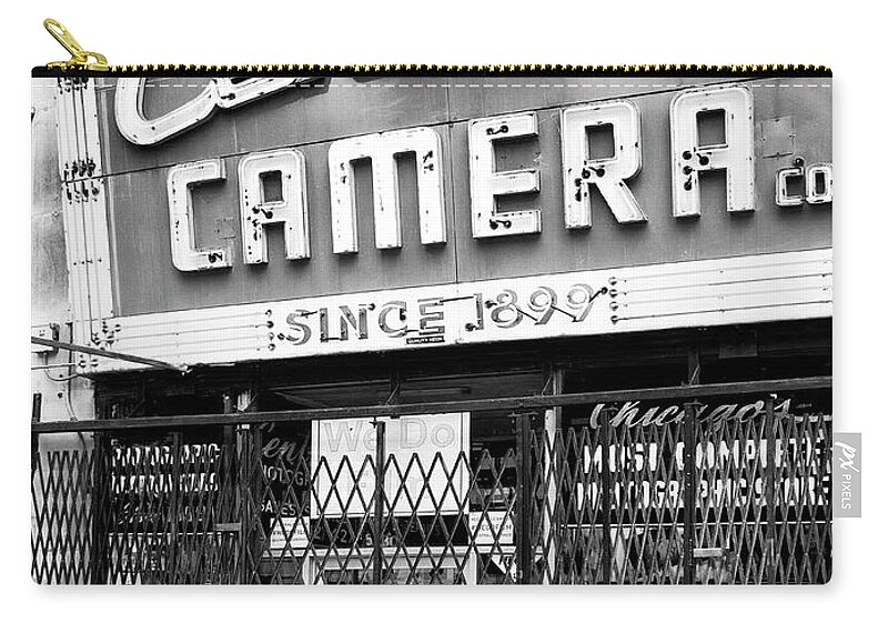 Camera Zip Pouch featuring the photograph HIDDEN CAMERA Central Camera by William Dey