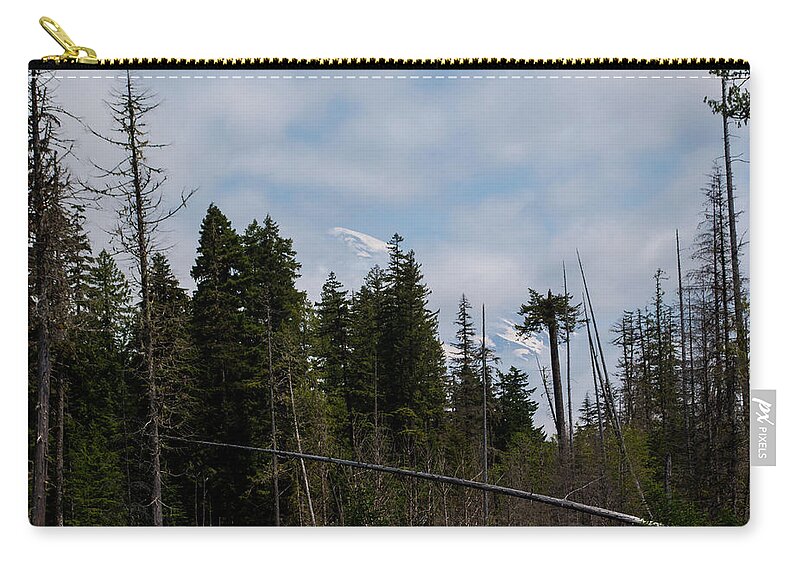 Mountain Zip Pouch featuring the photograph Hidden Glory by Tikvah's Hope