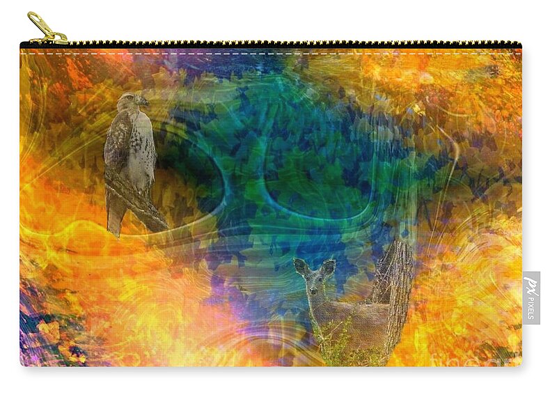 Photography Zip Pouch featuring the photograph Hidden in Nature by Kathie Chicoine