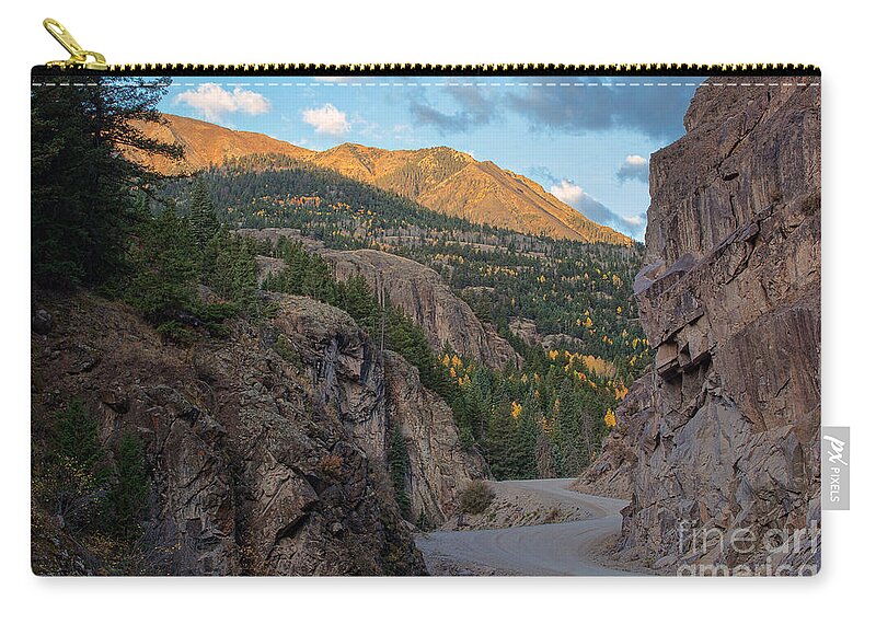 Engineer Pass Zip Pouch featuring the photograph High Country Passage by Jim Garrison