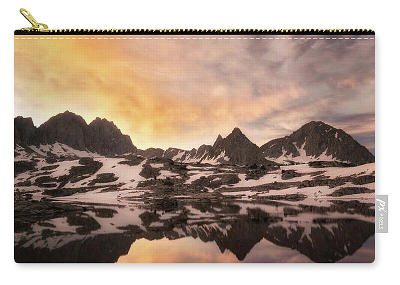 Sunrise Zip Pouch featuring the photograph High Sierras by Nicki Frates